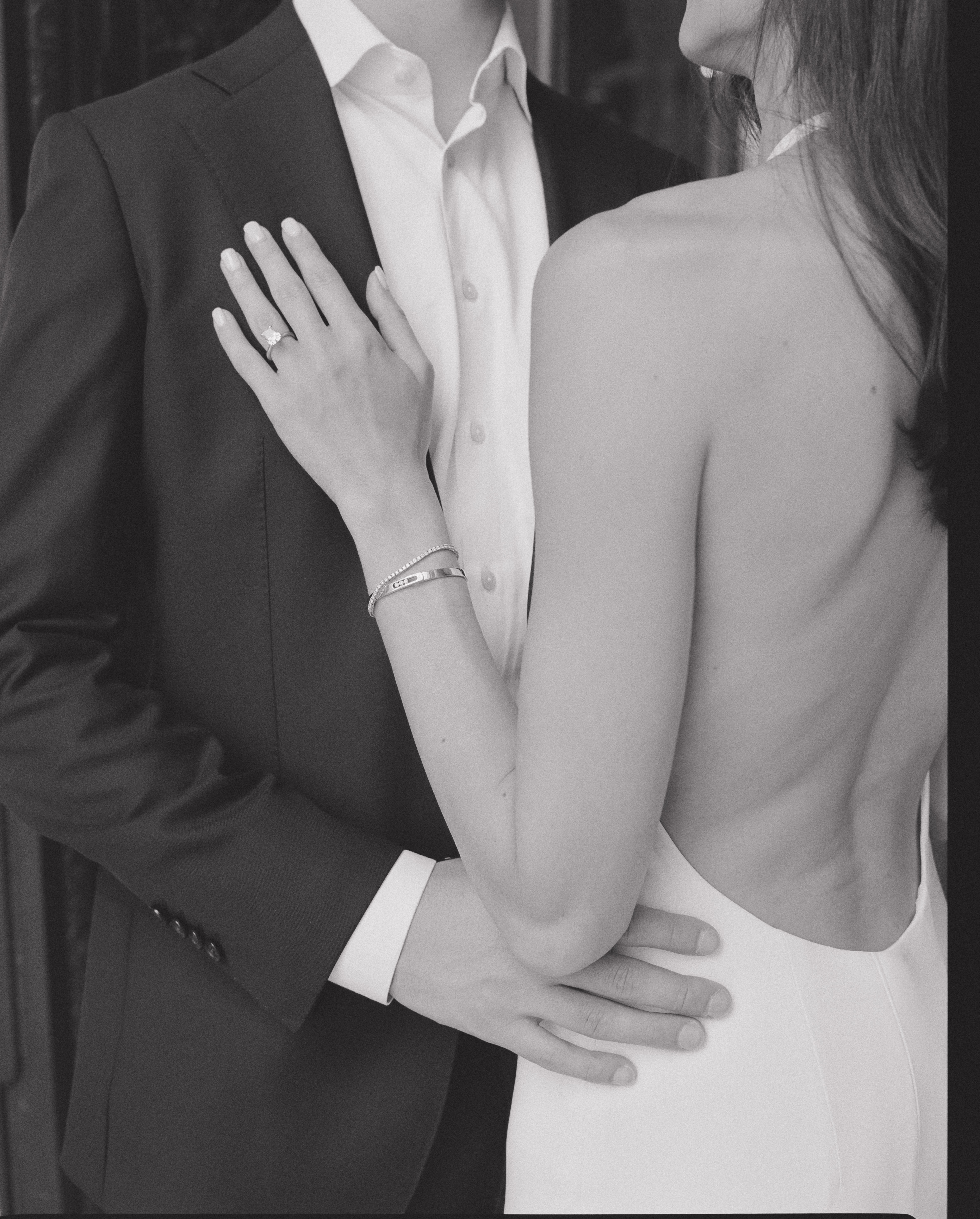 Jana and Ioan embracing