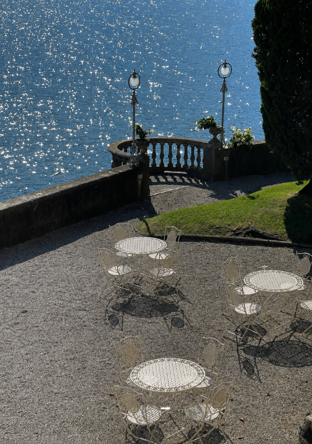 Terrace overlooking the lake